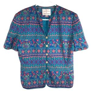 Vintage 100% Silk Blouse Adrianna Papell